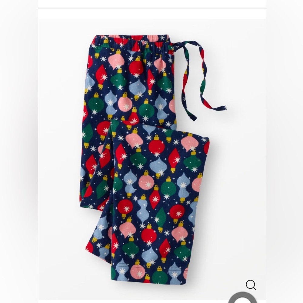 Hanna Andersson Unisex Holiday Flannel
PJ Pants, Medium, Shiny Bright Ornaments